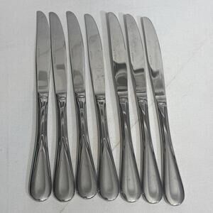 7 Oneida Flight Reliance Stainless Steel Flatware Knives Soar Glossy Preowned
